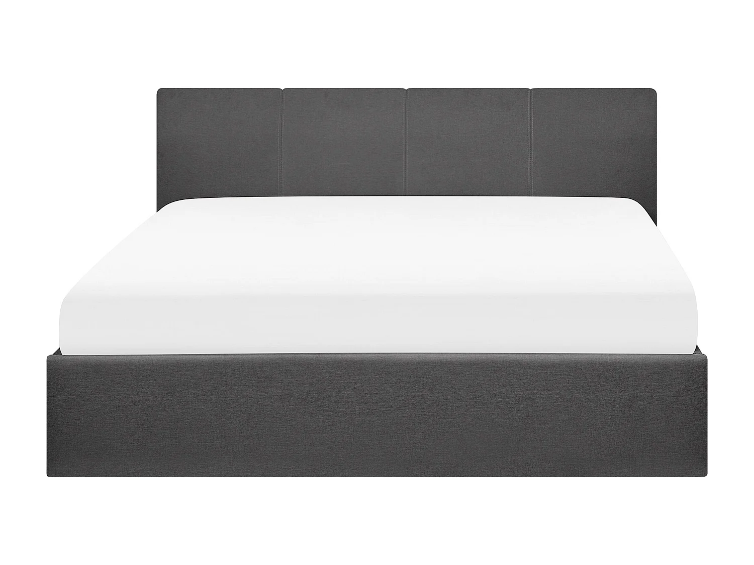 Bed met opbergruimte Stof ORBEY 160 x 200 cm Grijs