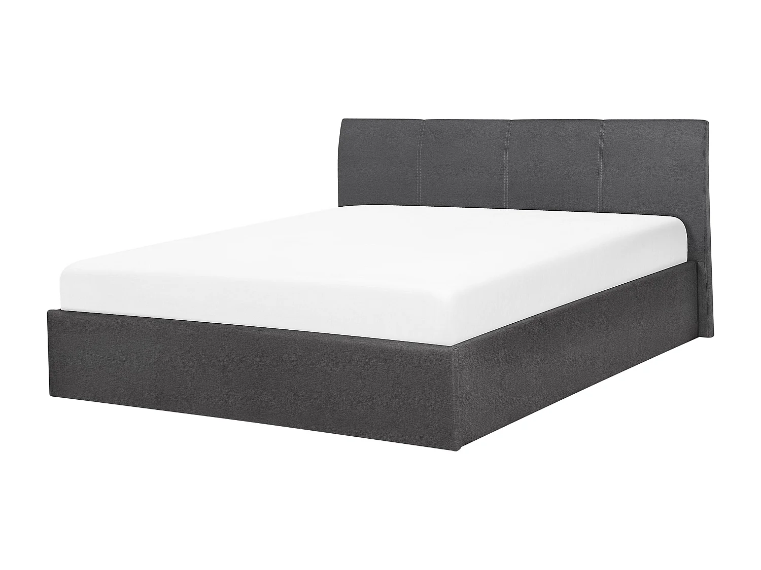 Bed met opbergruimte Stof ORBEY 160 x 200 cm Grijs