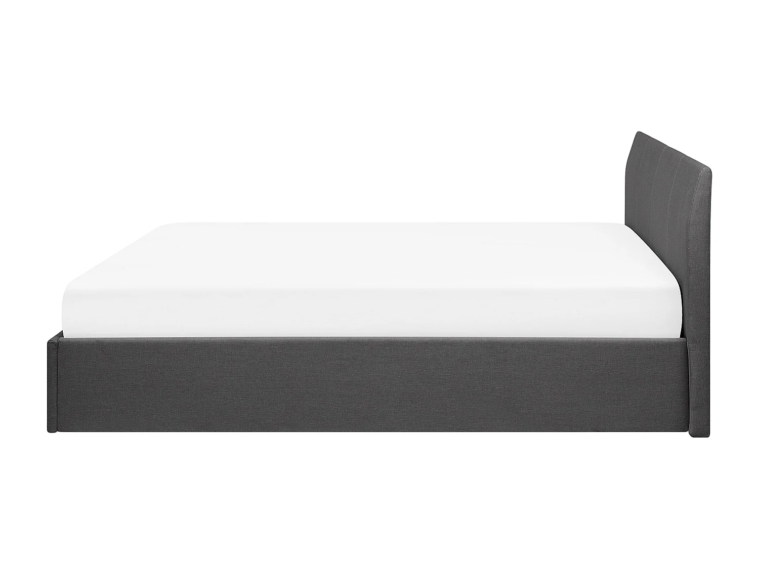Bed met opbergruimte Stof ORBEY 160 x 200 cm Grijs