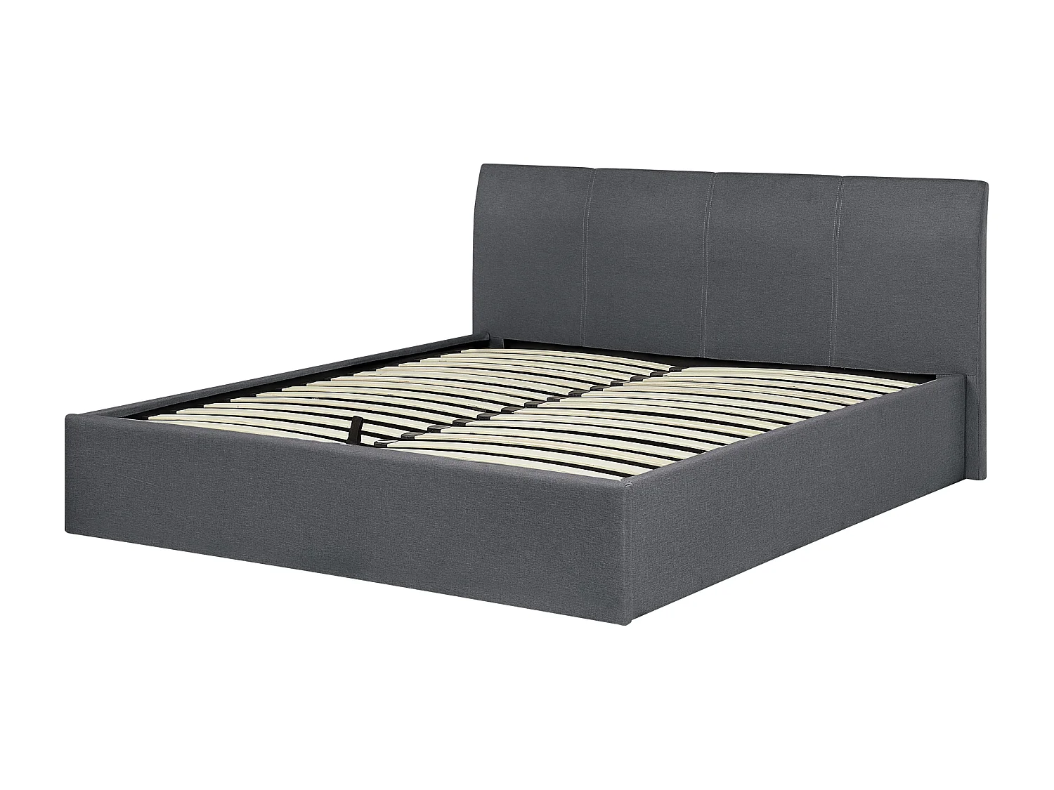 Bed met opbergruimte Stof ORBEY 160 x 200 cm Grijs