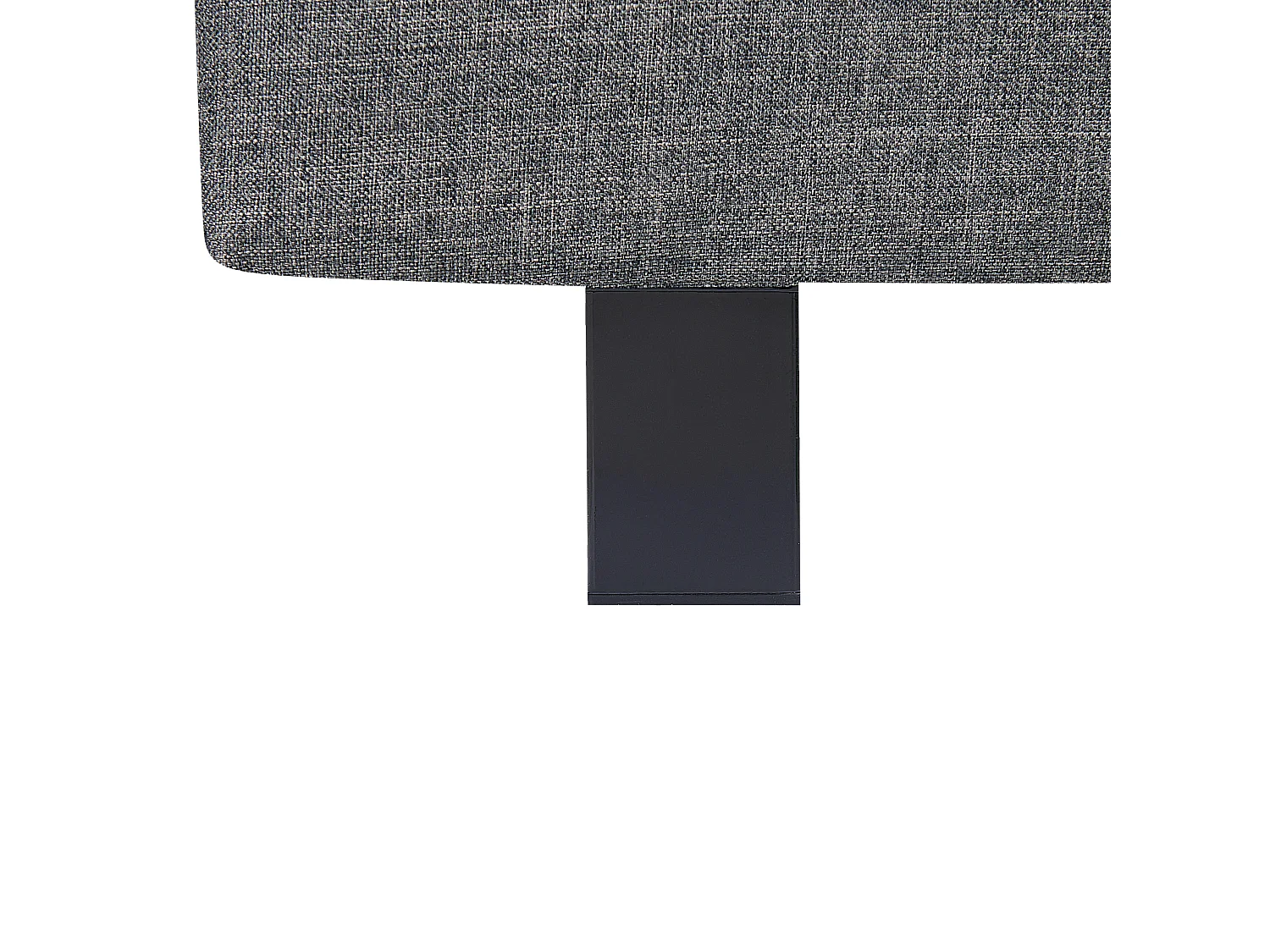 Modernes Polsterbett Leinenoptik grau 180x200 cm Stoffbett Bettgestell Albi