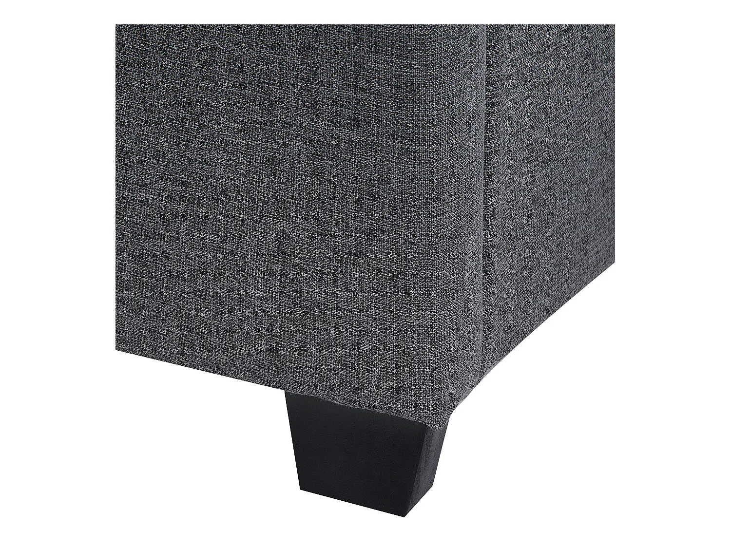 Designer Polsterbett grau 180 x 200 cm Stoffbett Doppelbett Belfort