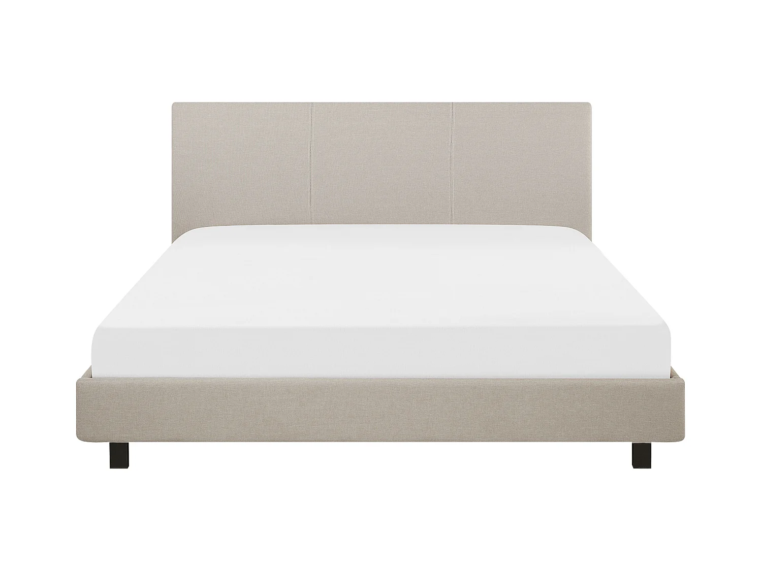Bed Stof ALBI 160 x 200 cm Beige