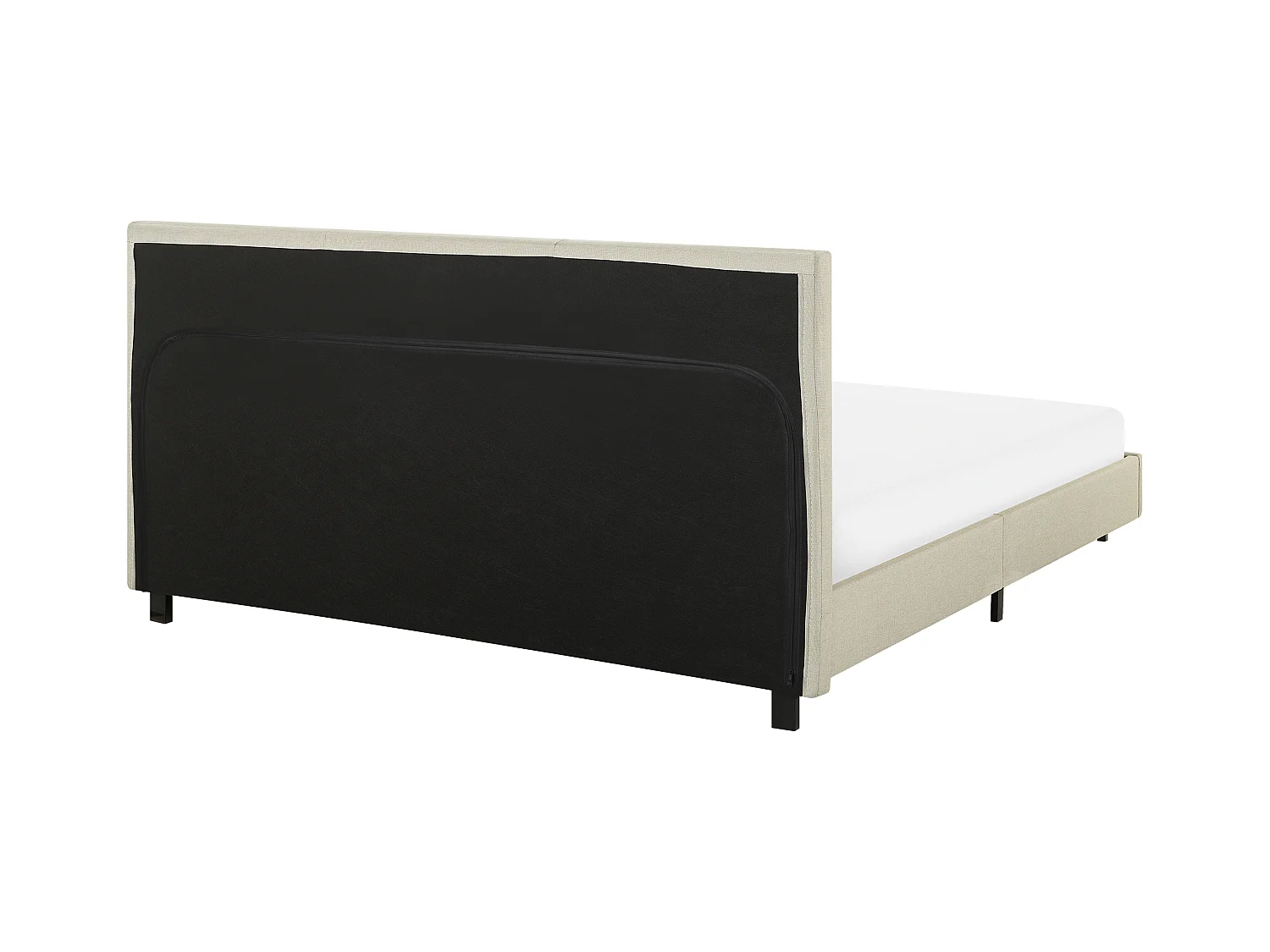 Bed Stof ALBI 160 x 200 cm Beige