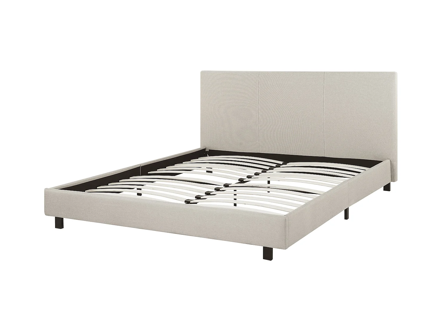 Bed Stof ALBI 160 x 200 cm Beige