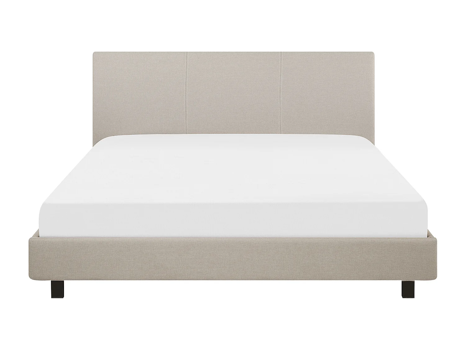 Bed Stof ALBI 160 x 200 cm Beige