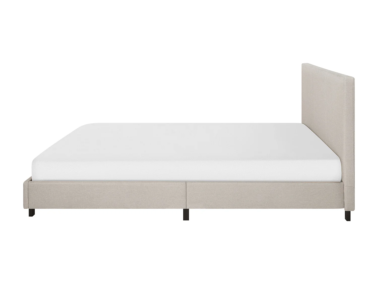 Bed Stof ALBI 160 x 200 cm Beige