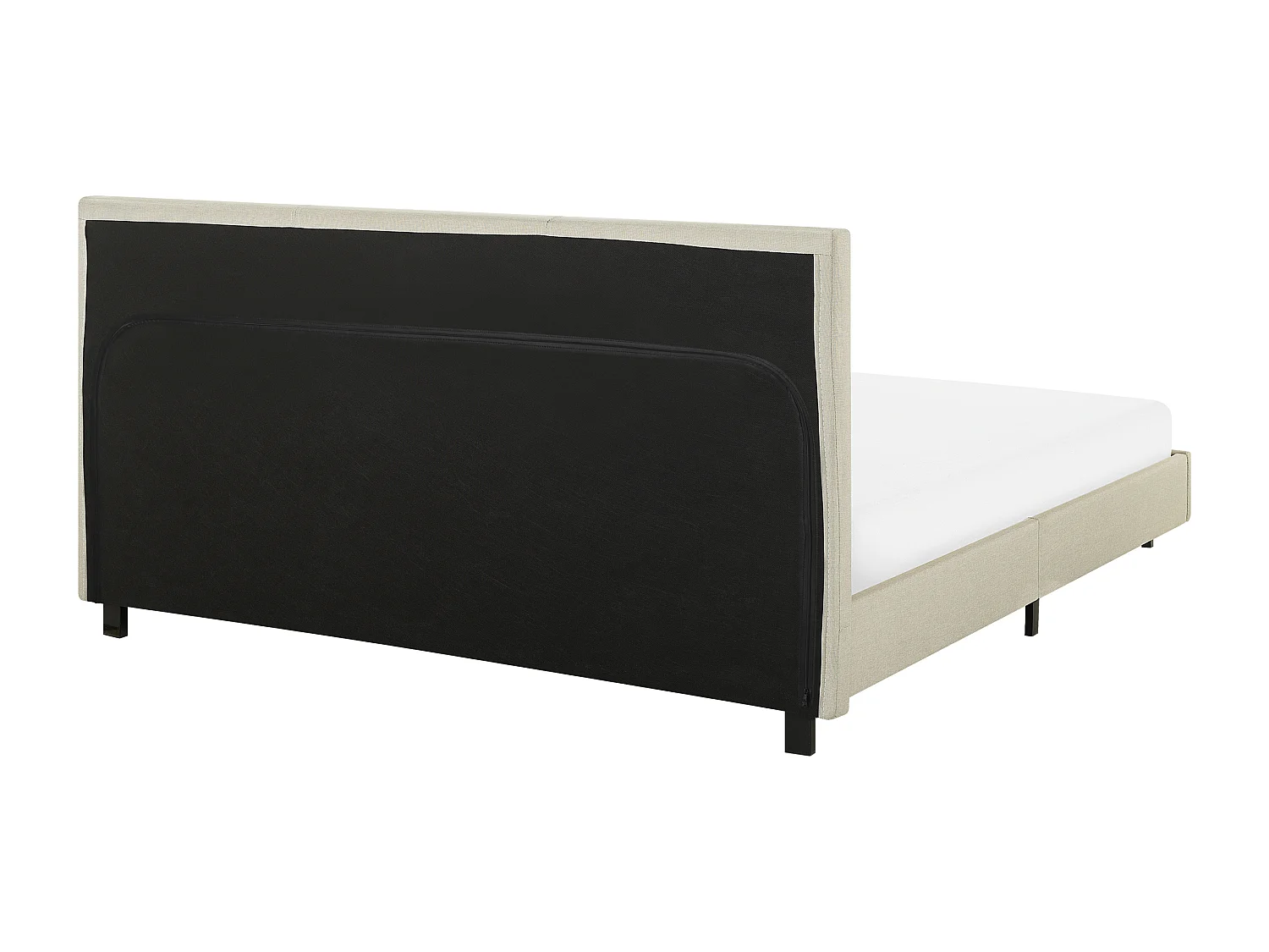 Bed Stof ALBI 160 x 200 cm Beige