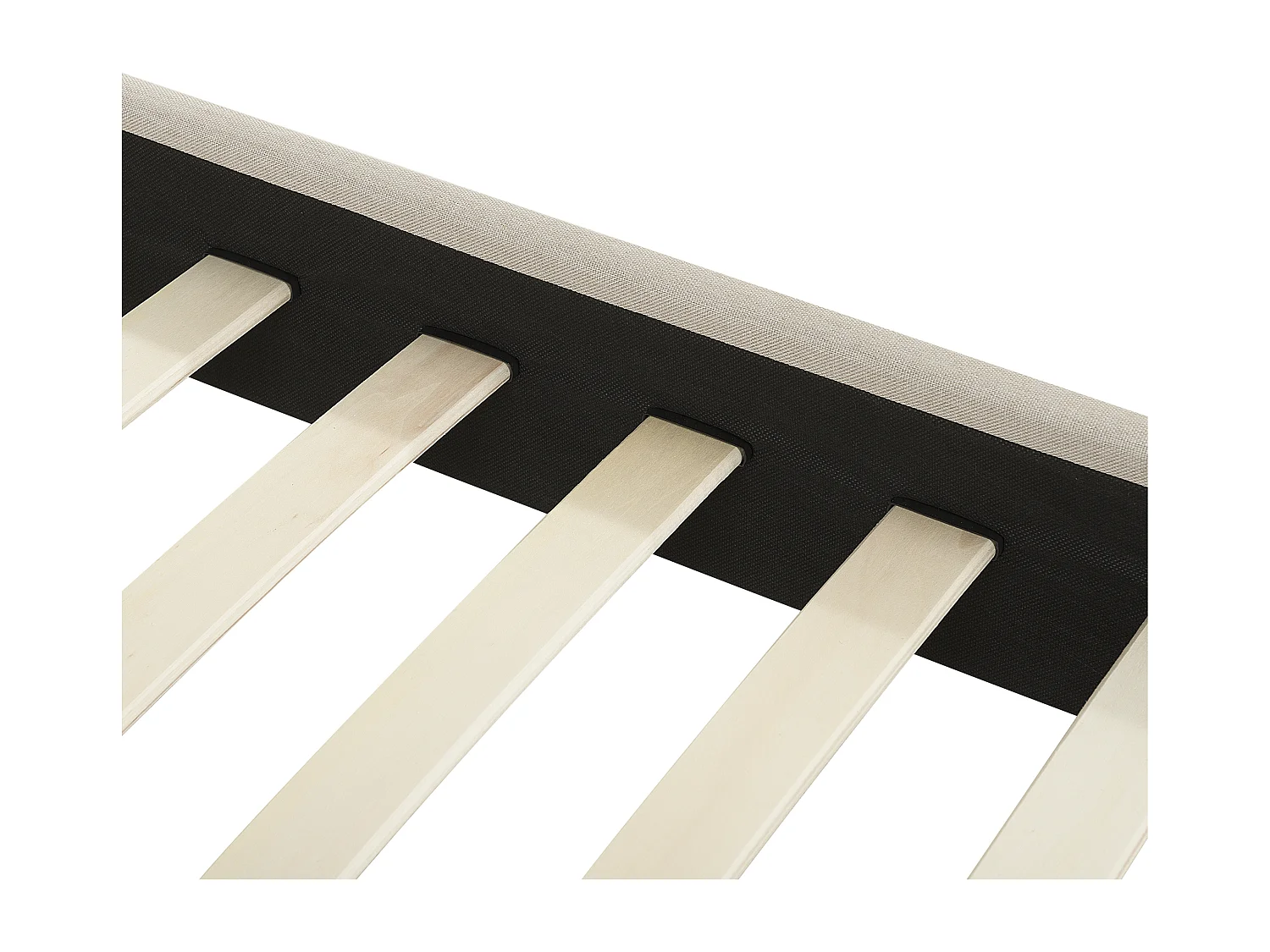 Bed Stof ALBI 160 x 200 cm Beige