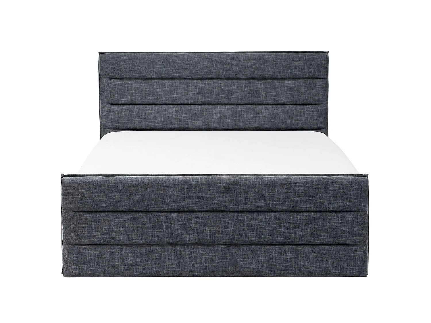 Bed Fabric VALBONNE 160 x 200 cm (EU King Size) Dark Grey