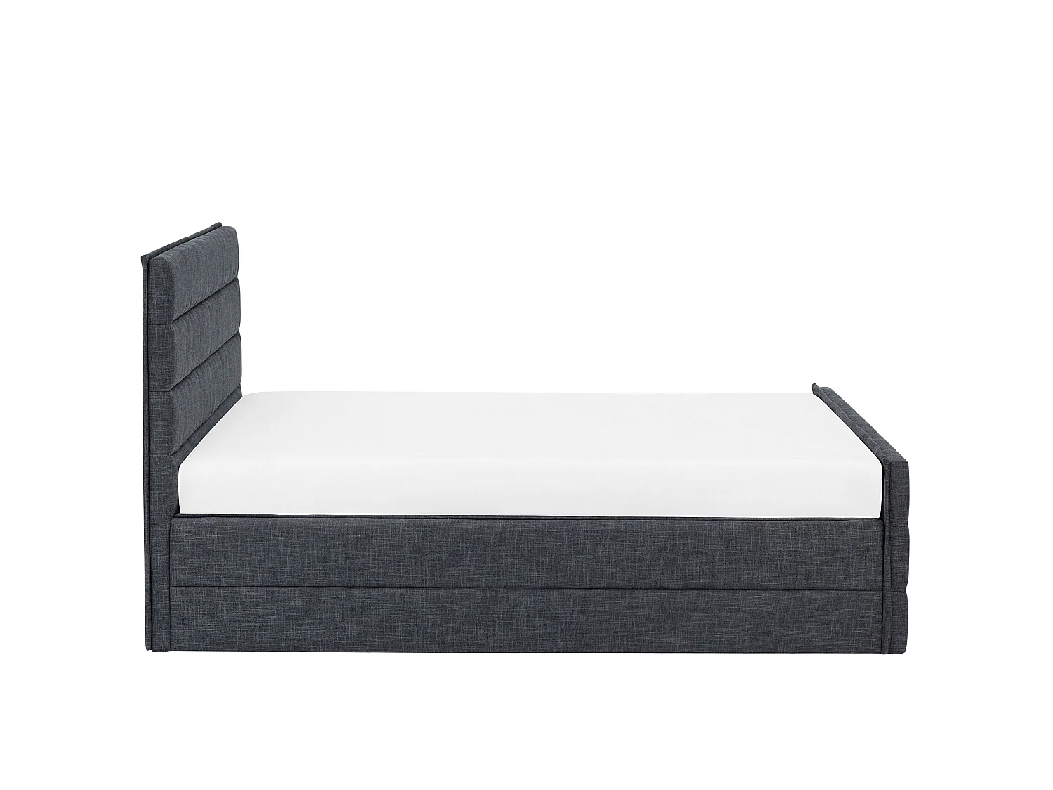 Bed Fabric VALBONNE 160 x 200 cm (EU King Size) Dark Grey
