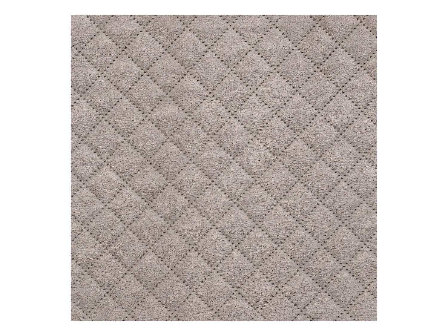 2 en 1 Pouf et Coffre de rangement en velours Beige Lin 31 x 31 cm