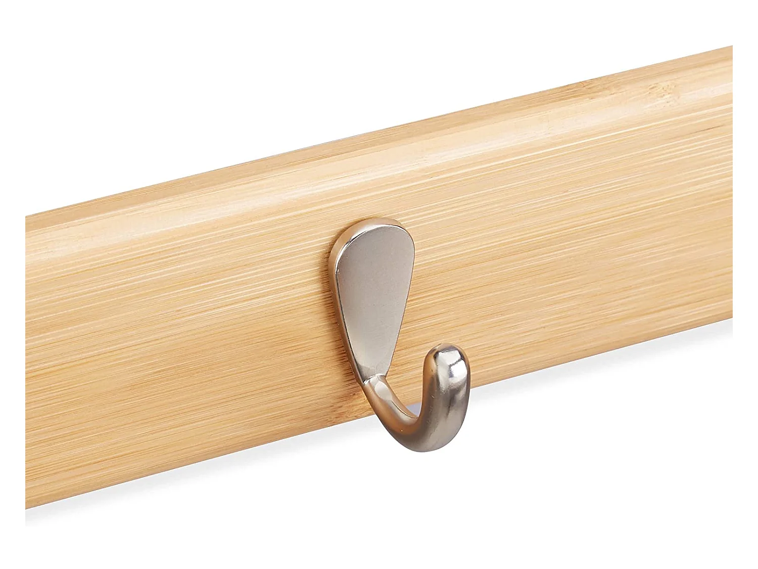 Porte-manteaux patères mural bambou bambou marron 48.5 x 5 x 6 cm 13_0002204