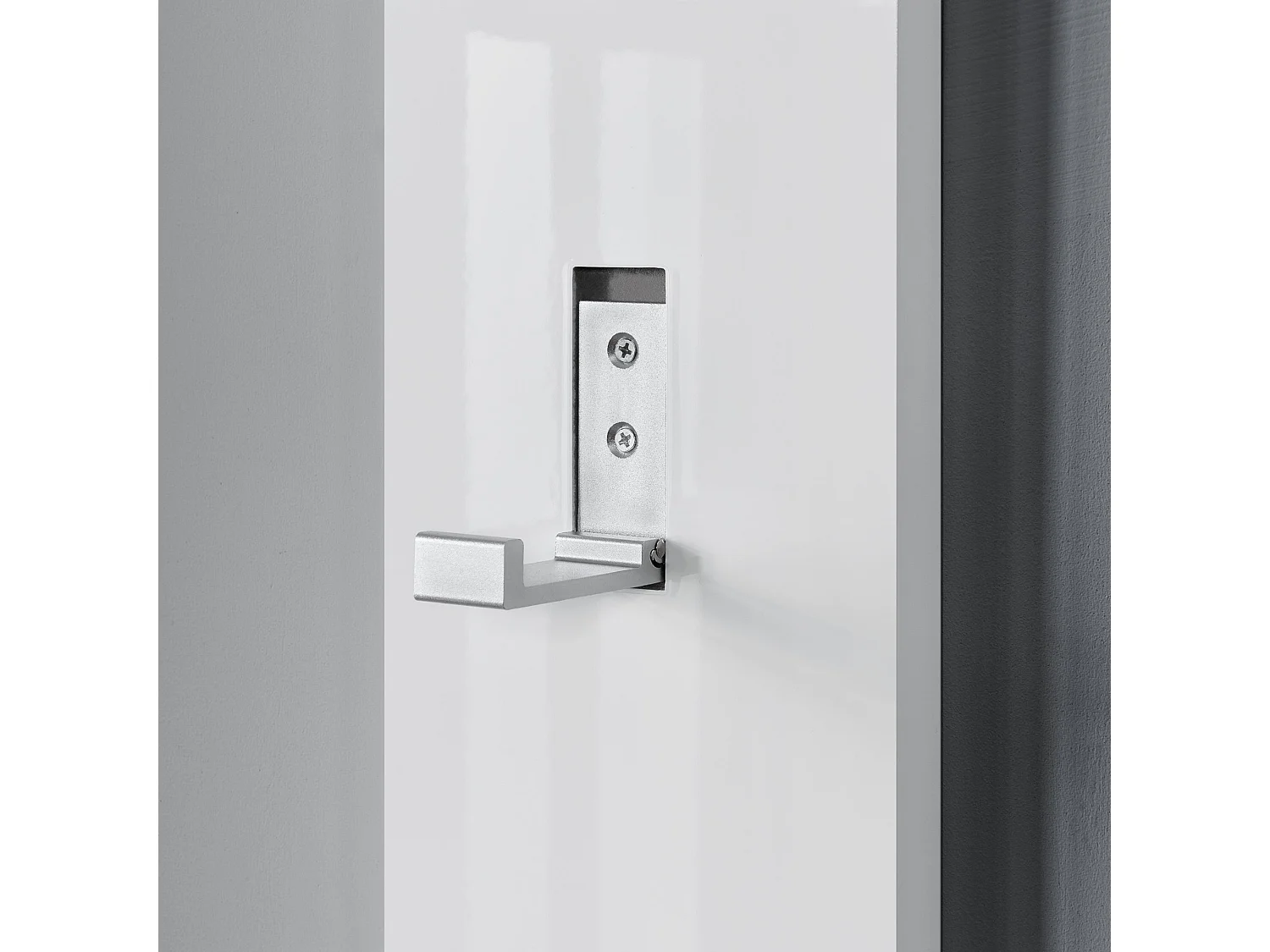 Perchero para armario 170 cm ganchos para ropa de pared panel de pared blanco 03_0002143