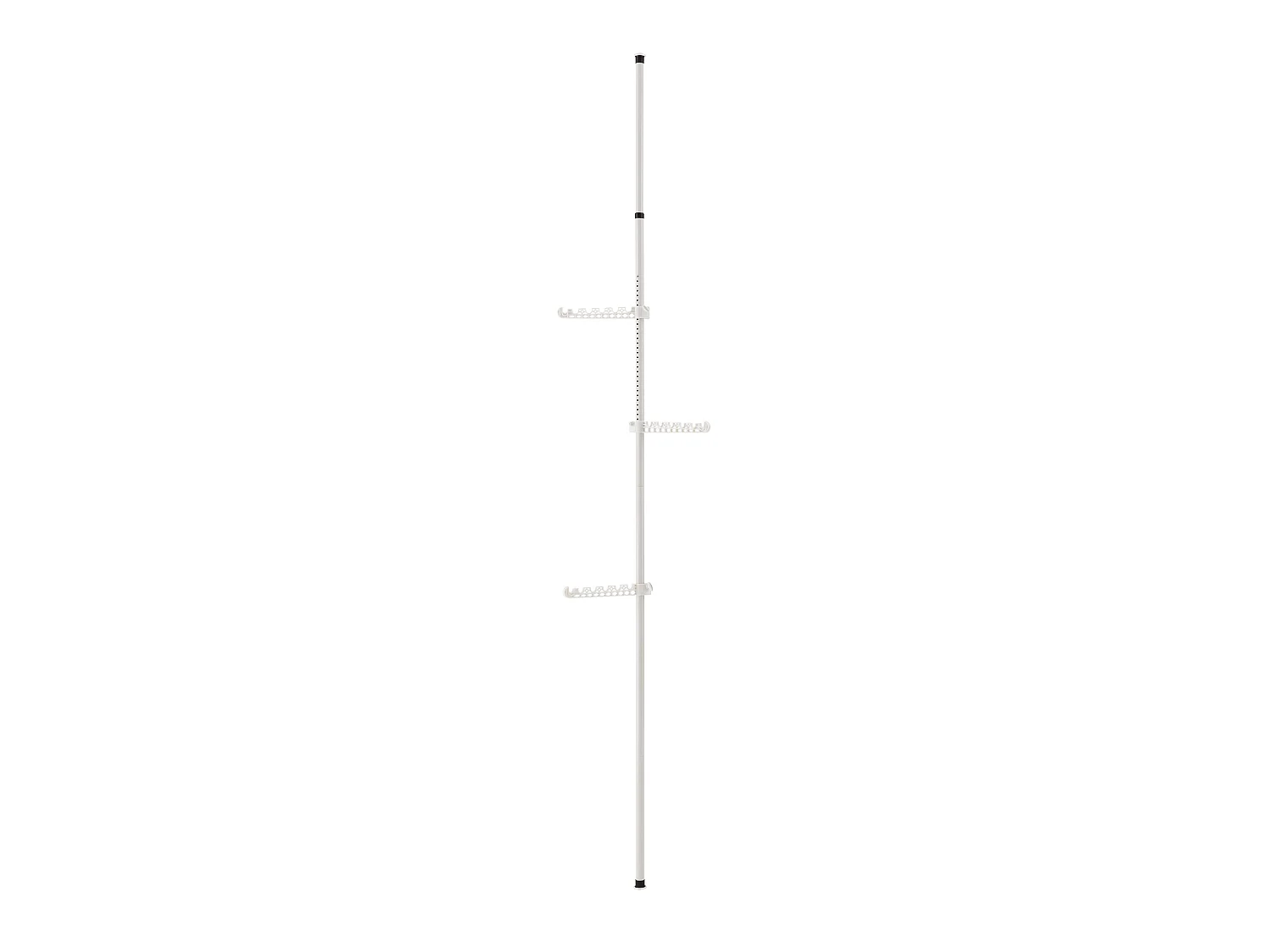 Porte-manteau télescopique avec hauteur blanche 30 x 30 x 110 cm 03_0003506