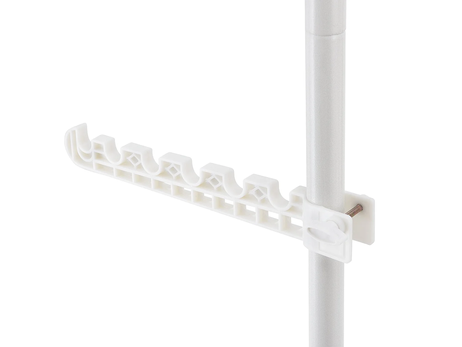 Perchero telescópico regulable en altura 110 - 305 cm blanco 03_0003506