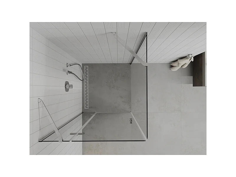 Mexen Roma Pendelduschkabine 80 x 80 cm, transparent, Chrom - 854-080-080-01-00