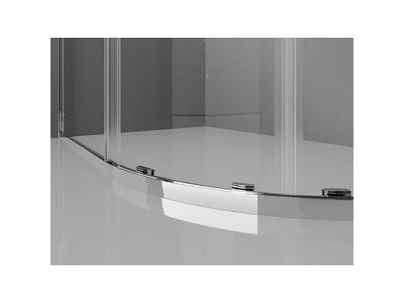 Mexen Exo halbrunde Duschkabine, verschiebbar 70 x 70 cm, transparent, Chrom - 8131-070-070-01-00