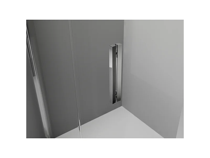 Mexen Exo halbrunde Duschkabine, verschiebbar 70 x 70 cm, transparent, Chrom - 8131-070-070-01-00