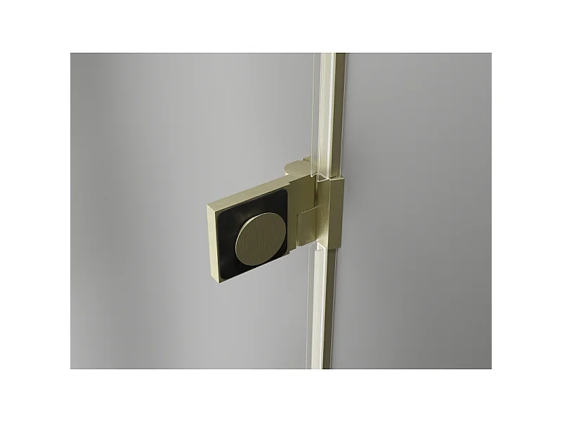 Mexen Lunar-B Duo prekrivna tuš kabina 95 x 90 cm, prozorna, brušeno zlato - 832-095L-090P-55-00