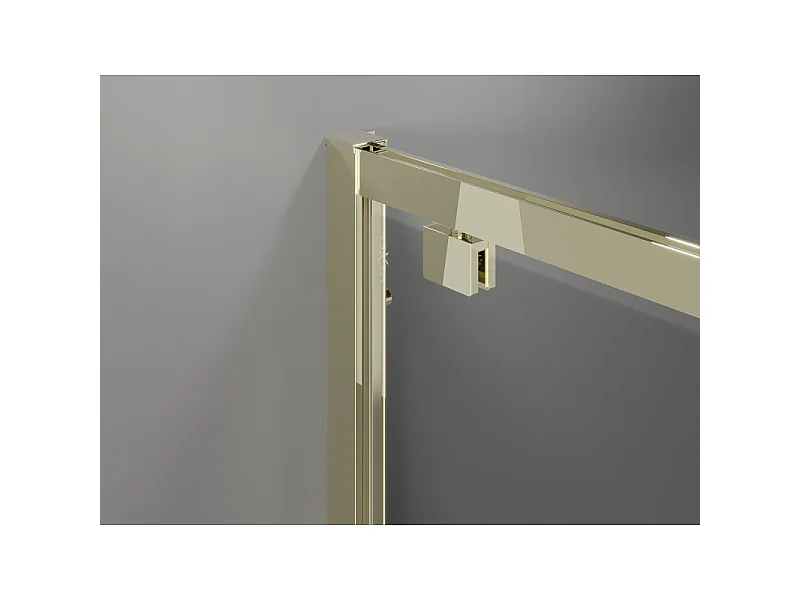 Mexen Exo draaide douchecabine 100 x 70 cm, transparant, goud - 8182-100-070-50-00