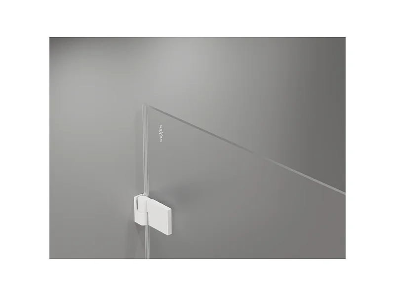 Mexen Lunar-B Duo kabina prysznicowa uchylna 95 x 80 cm, transparent, biała - 832-095L-080P-20-00