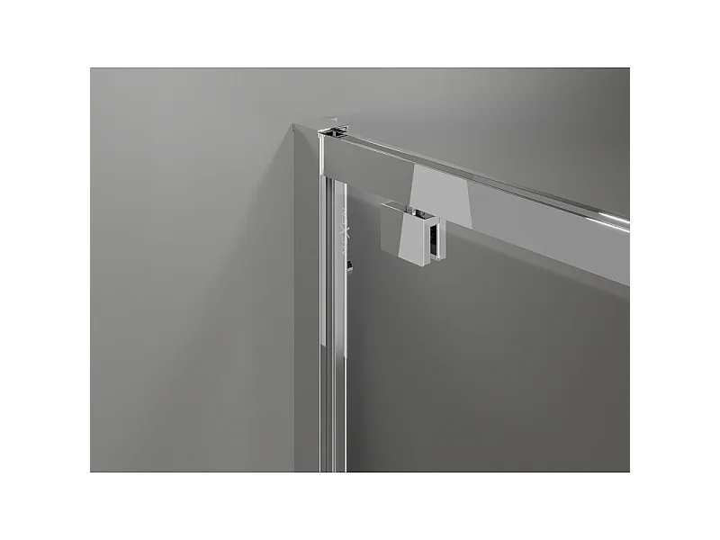 Mexen Exo douchecabine met draaideur 90 x 85 cm, transparant, chroom - 8182-090-085-01-00