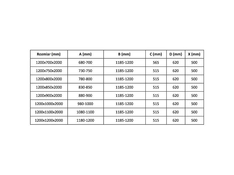 Mexen Velar Schiebedusche 120 x 85 cm, Transparent, Chrom - 871-120-085-01-01