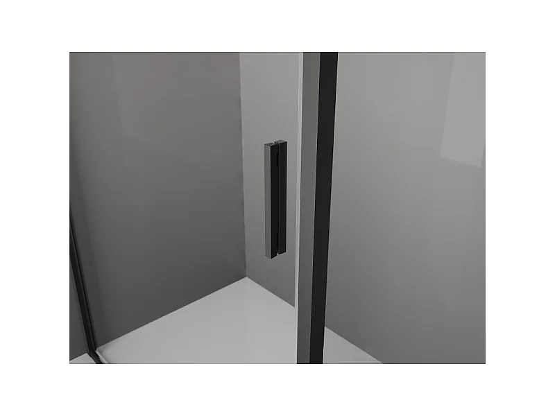 Mexen Exo Schiebeduschkabine 85 x 70 cm, transparent, schwarz - 8153-085-070-70-00