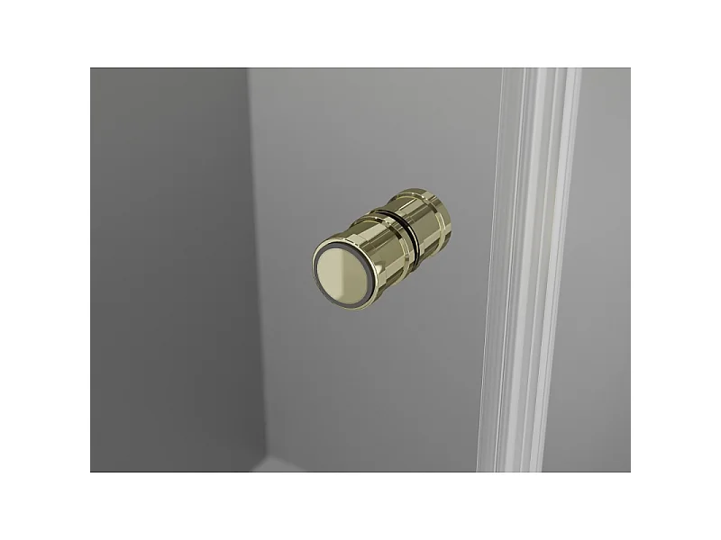 Mexen Mist-F T left folding shower cabin 100 x 70 cm, transparent, gold - 8A6T-100-070-50-00-L