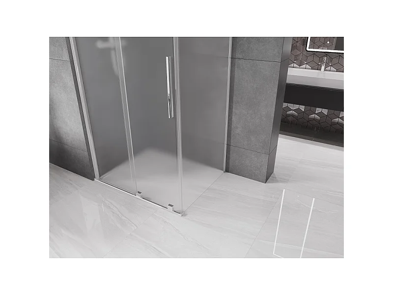 Mexen Velar schuifdouchecabine 120 x 110 cm, matglas, chroom - 871-120-110-31-01
