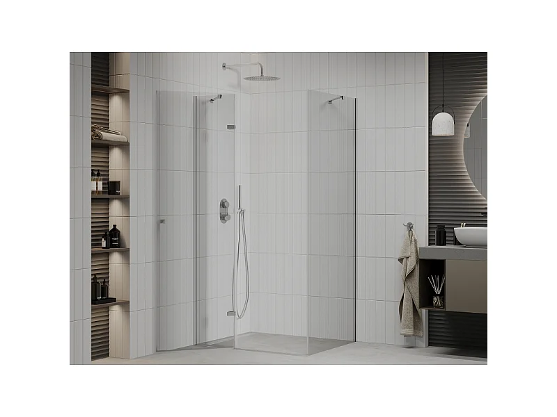 Mexen Roma schuifdeur douchecabine 110 x 100 cm, transparant, chroom - 854-110-100-01-00