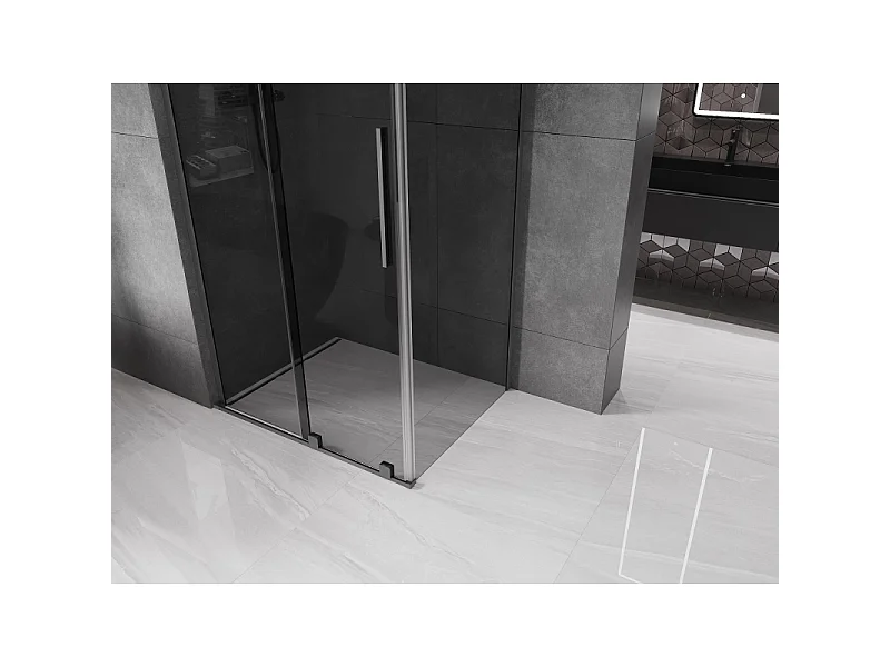 Mexen Velar L kabina prysznicowa rozsuwana 110 x 80 cm, grafit, gun metal - 871-110-080-43-95