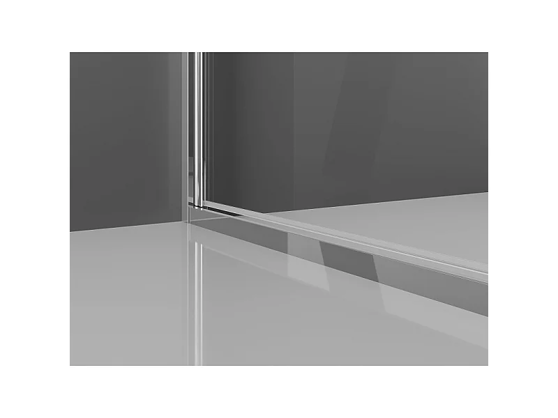 Mexen Exo-3S cabine de douche à 3 parois pivotante 110 x 95 cm, transparent, chromé - 814-110-095-01-00-3S