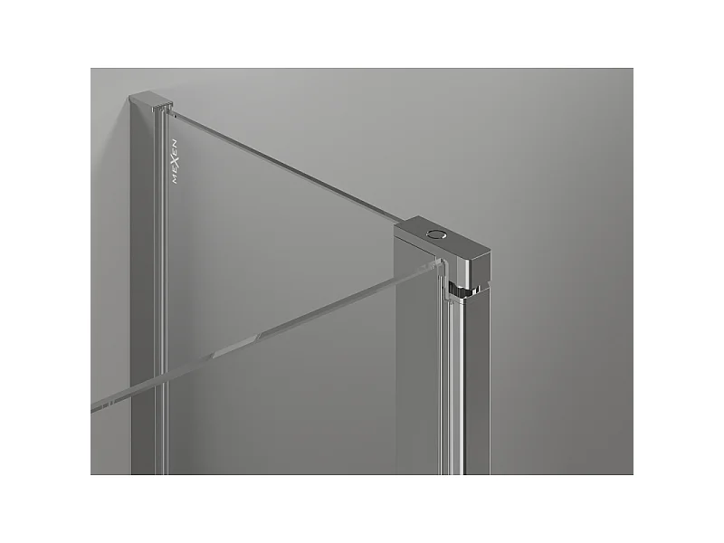 Mexen Mist Duo Duschkabine schwenkbar 85 x 70 cm, transparent, Chrom - 8A4-085-070-01-00