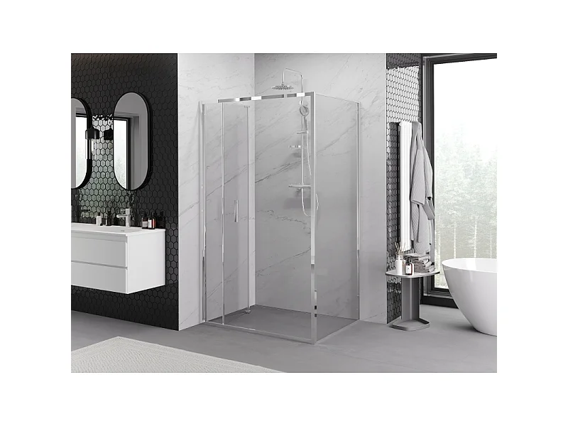 Mexen Exo cabine de douche pliante 70 x 110 cm, transparent, chrome - 816-070-110-01-00