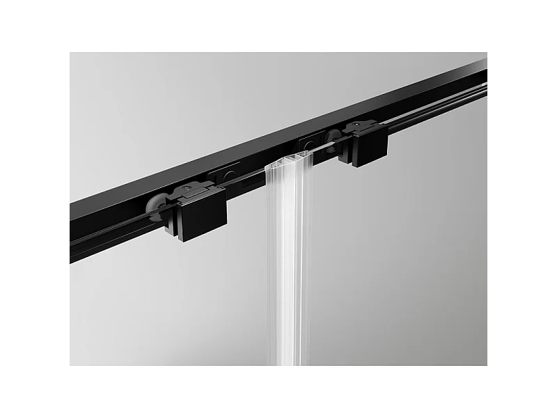 Mexen Exo-3S kabina prysznicowa 3-ścienna rozsuwana 170 x 80 cm, transparent, czarna - 8151-170-080-70-00-3S