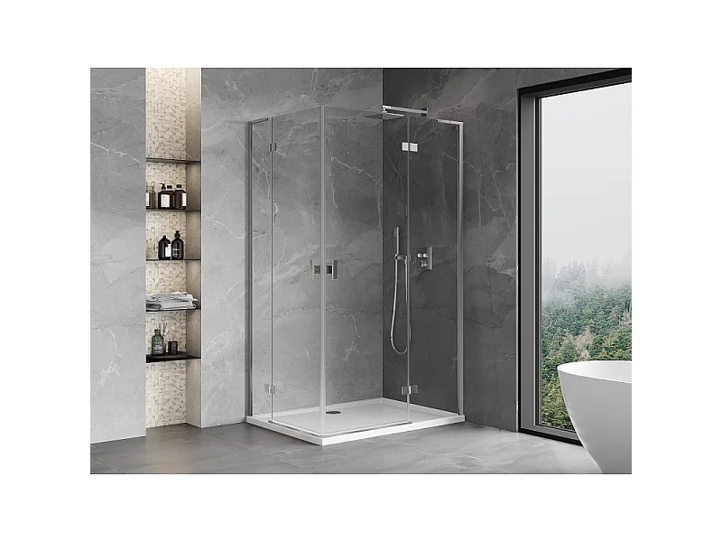 Mexen Mist-H L Duo kabina prysznicowa uchylna prawa 85 x 95 cm, transparent, chrom - 8A5L-085L-095P-01-00