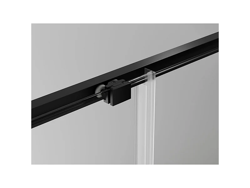 Mexen Exo-3S cabine de douche extensible à 3 parois 150 x 70 cm, transparente, noire - 8152-150-070-70-00-3S