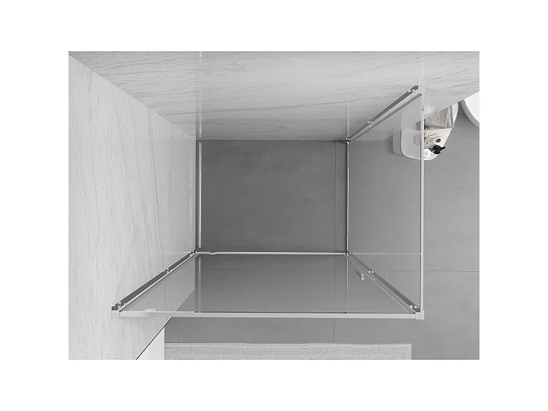 Mexen Exo Duschkabine Tür 95 x 100 cm, transparent, Chrom - 8181-095-100-01-00