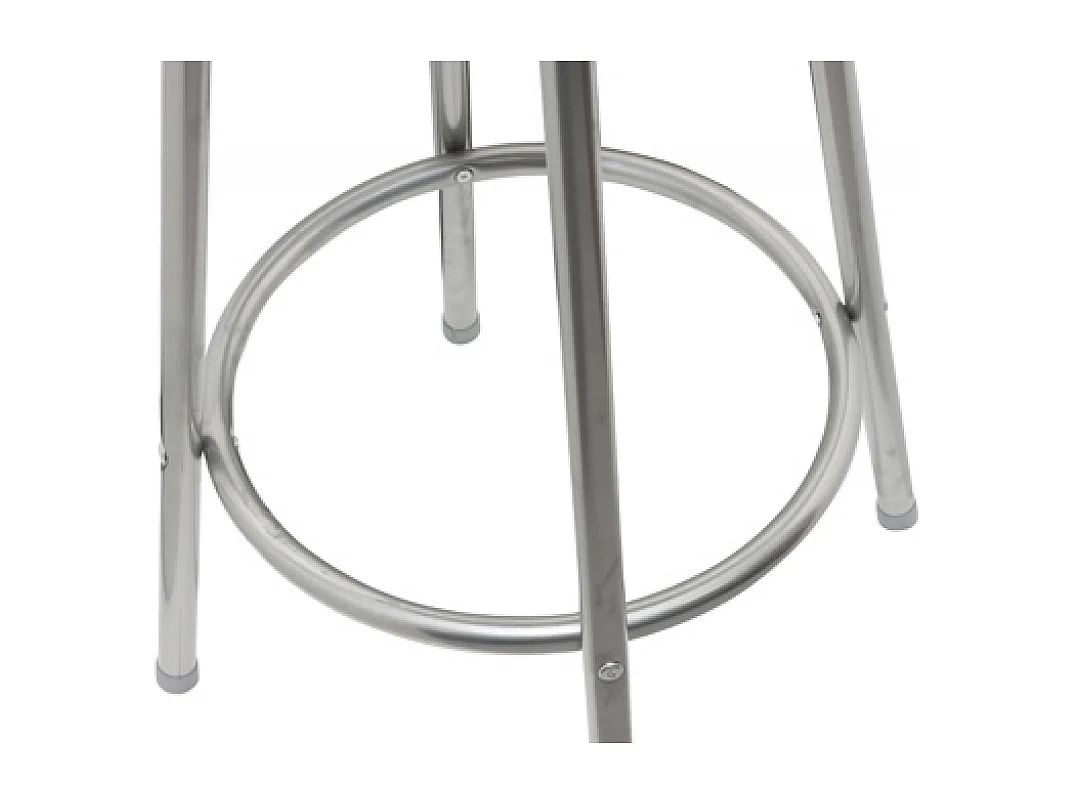 Conjunto de 2 bancos altos de madeira castanha de design moderno 1202010