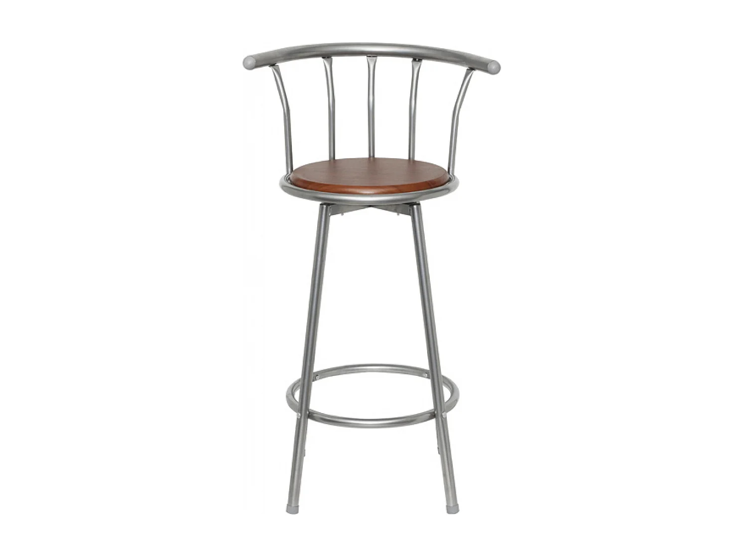 Set di 2 sgabelli da bar in legno marrone dal design moderno 1202010