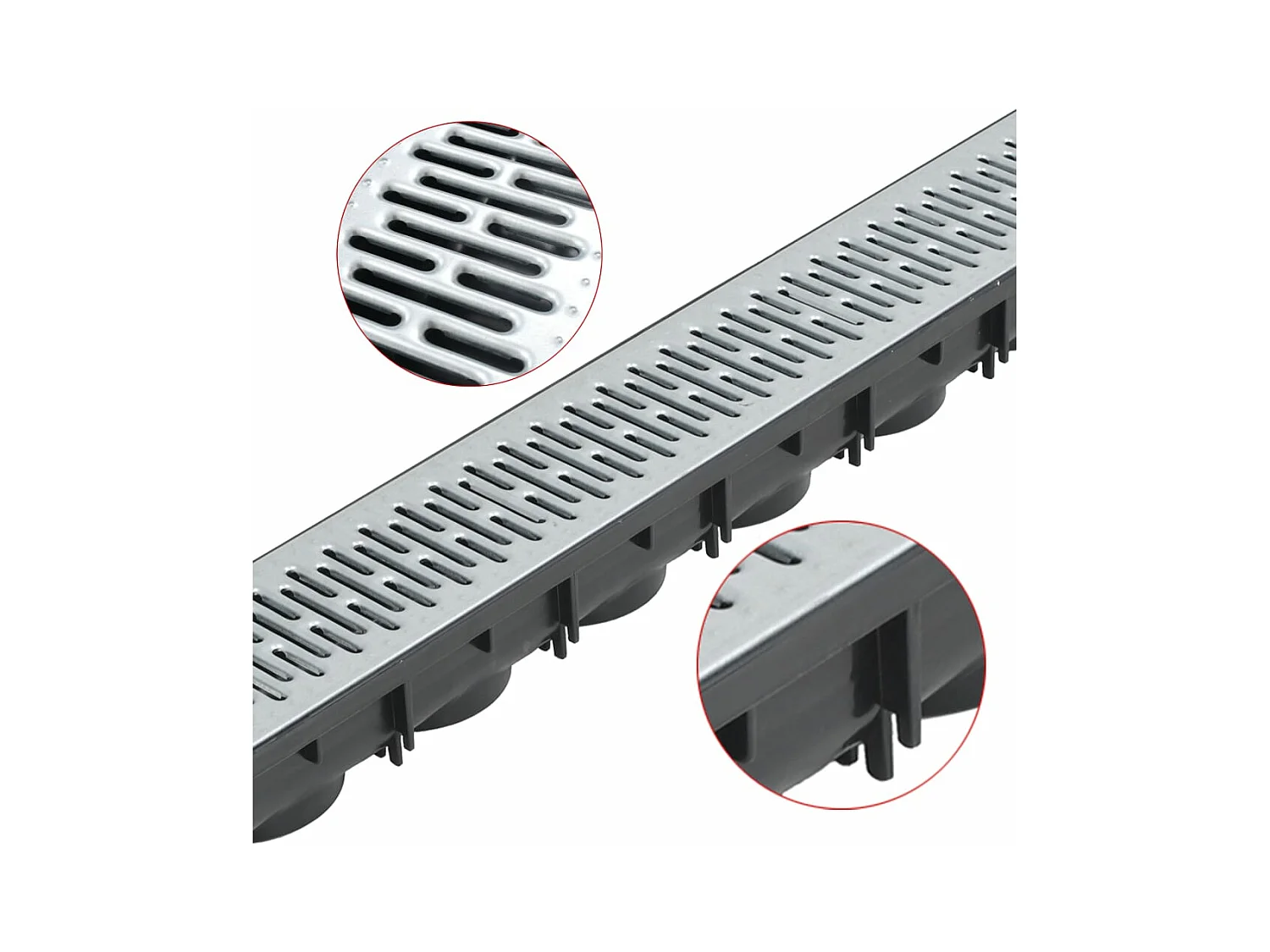 Lot de 6 caniveaux 100 x 12.5 x 8 cm 02_0003069