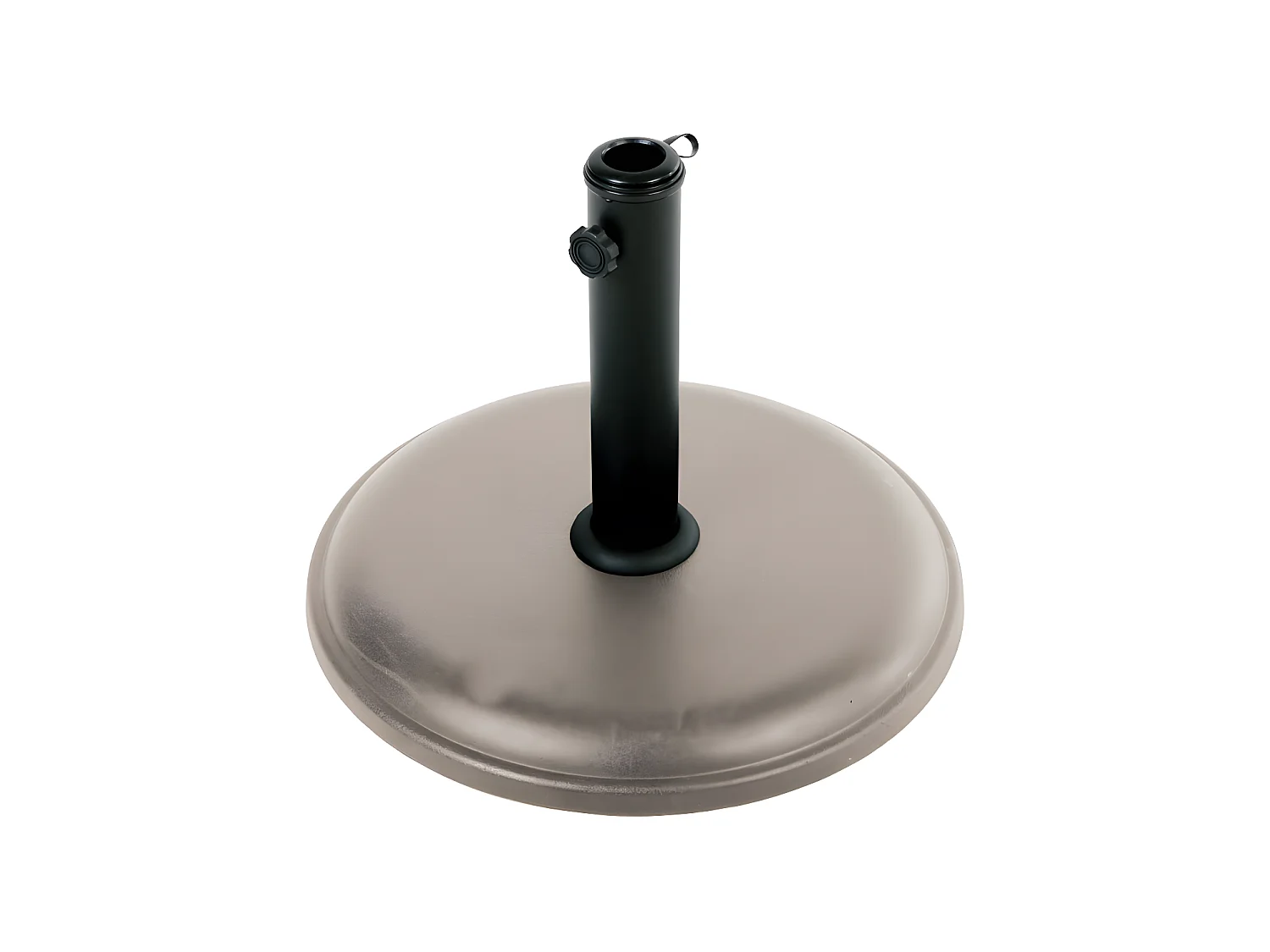 Pied Parasol Rond 15kg Taupe Béton