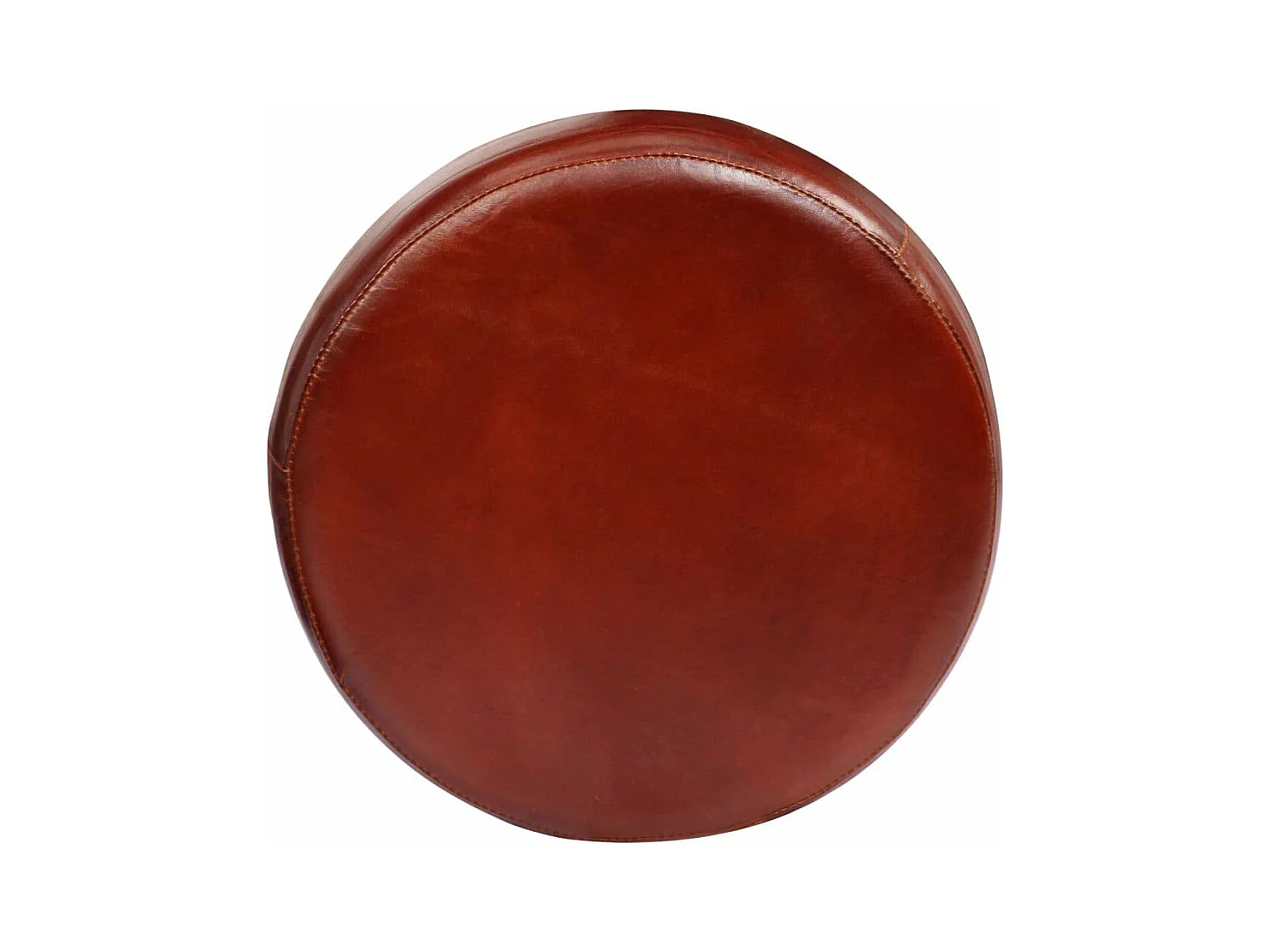 Set di due sgabelli da bar di design sedia con seduta sintetica marrone 1202122