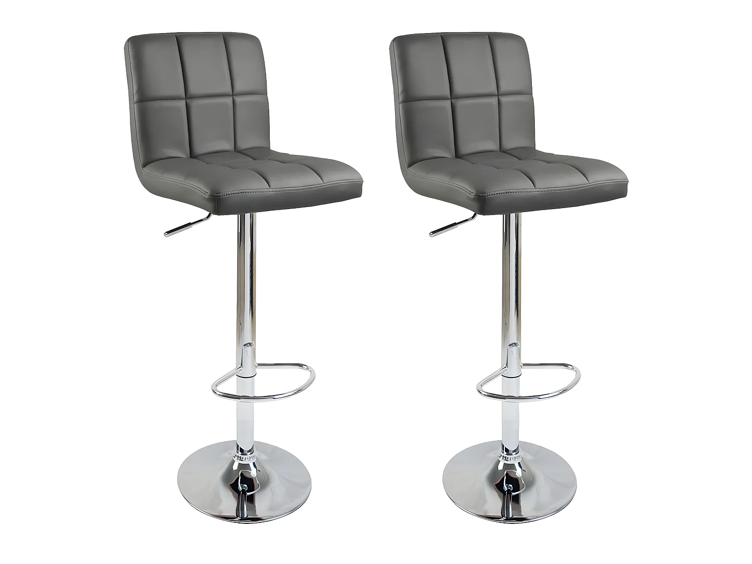 Tabourets de bar design grise 44 x 38.5 x 114 cm 19_0000456