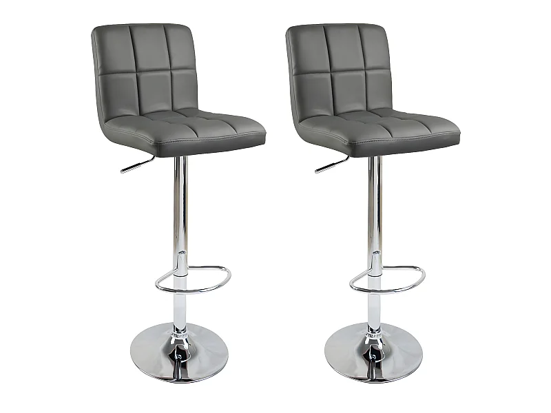 Tabourets de bar design grise 44 x 38.5 x 114 cm 19_0000456