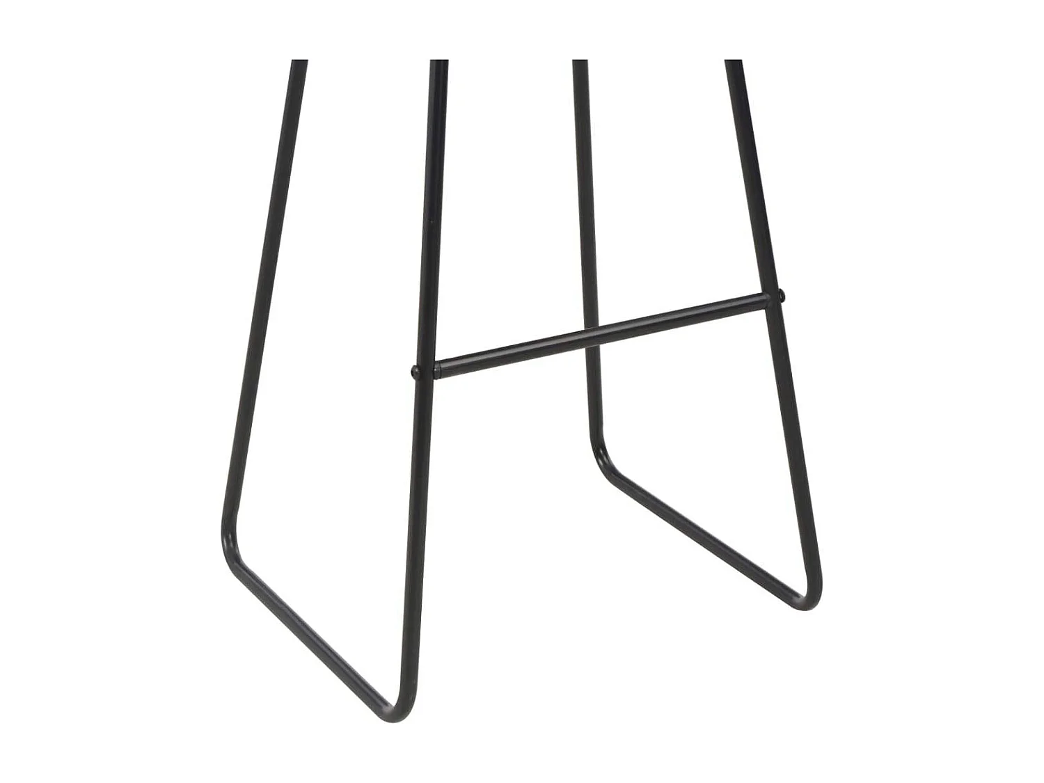 Set di due sgabelli da bar di design seduta sintetica acciaio nero 1202099