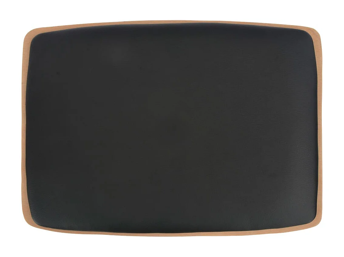 Set di due sgabelli da bar di design seduta sintetica acciaio nero 1202099