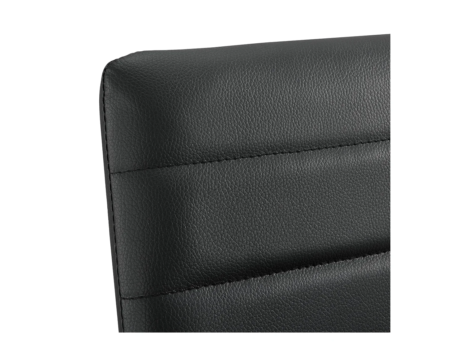 Juego de 2 sillas taburetes de bar con patas de acero, asiento sintético y altura del asiento 66 cm negro 03_0005787